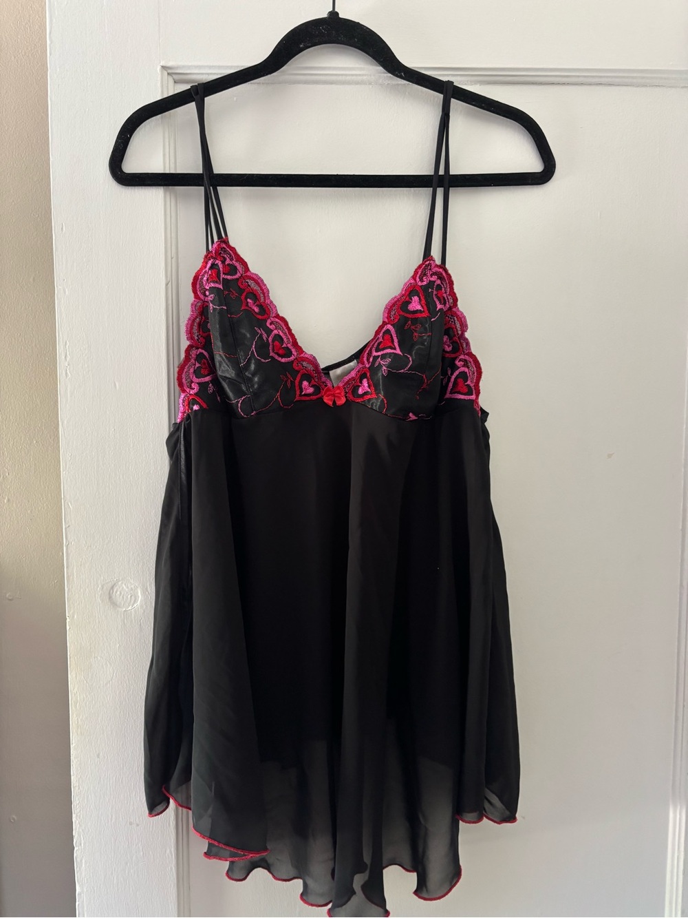 Gilligan & O'Malley Black Chiffon Chemise